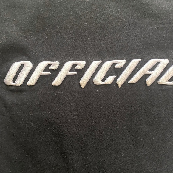NWOT-BOOHOO MAN-BLACK OFFICIAL TSHIRT-SIZE XS - Picture 4 of 4